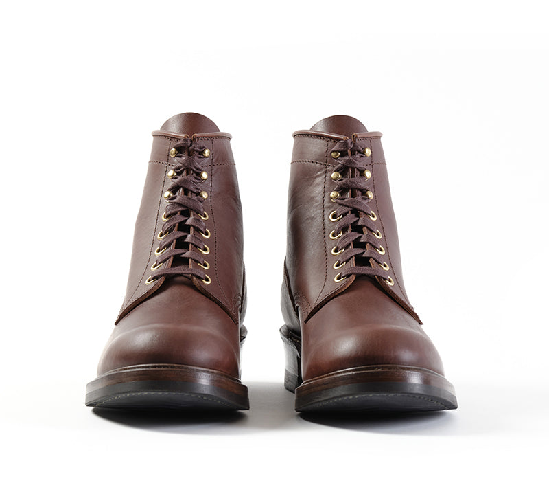STEEL GANG SW BOOTS / BADALASSI CARLO / VEGETABLE TANNED LEATHER TOBACCO