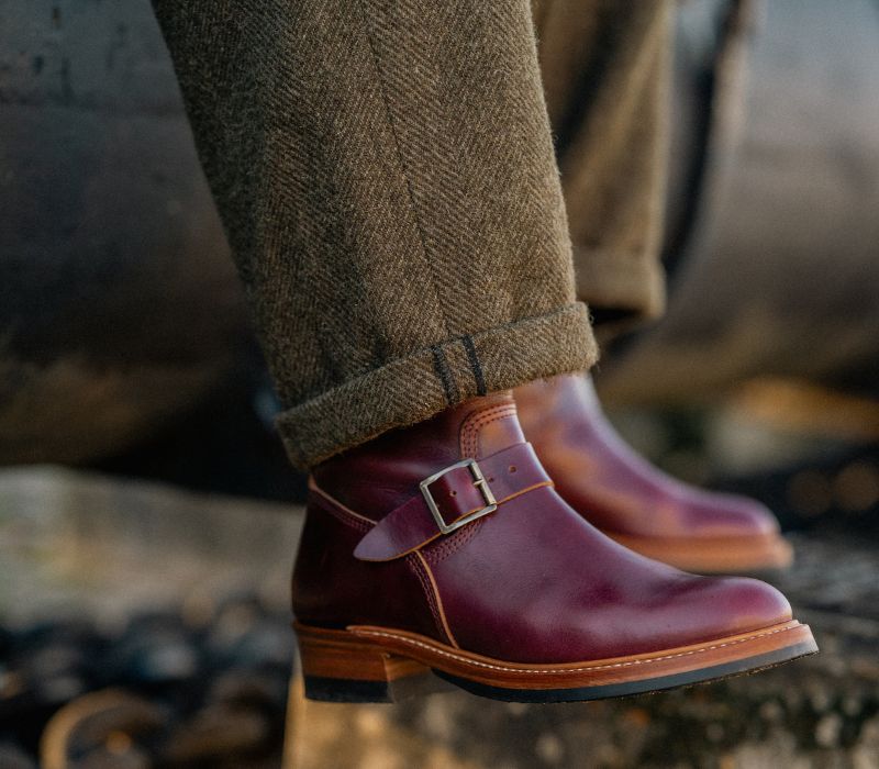 WABASH ENGINEER BOOTS / HORWEEN LEATHER CXL BURGUNDY
