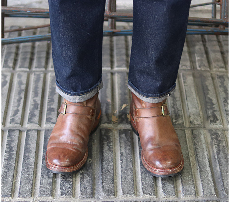 WABASH ENGINEER BOOTS / HORWEEN LEATHER CXL NATURAL