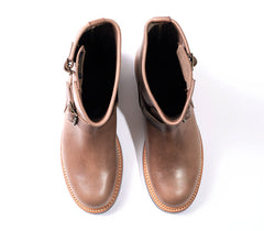 WABASH ENGINEER BOOTS / HORWEEN LEATHER CXL NATURAL – John