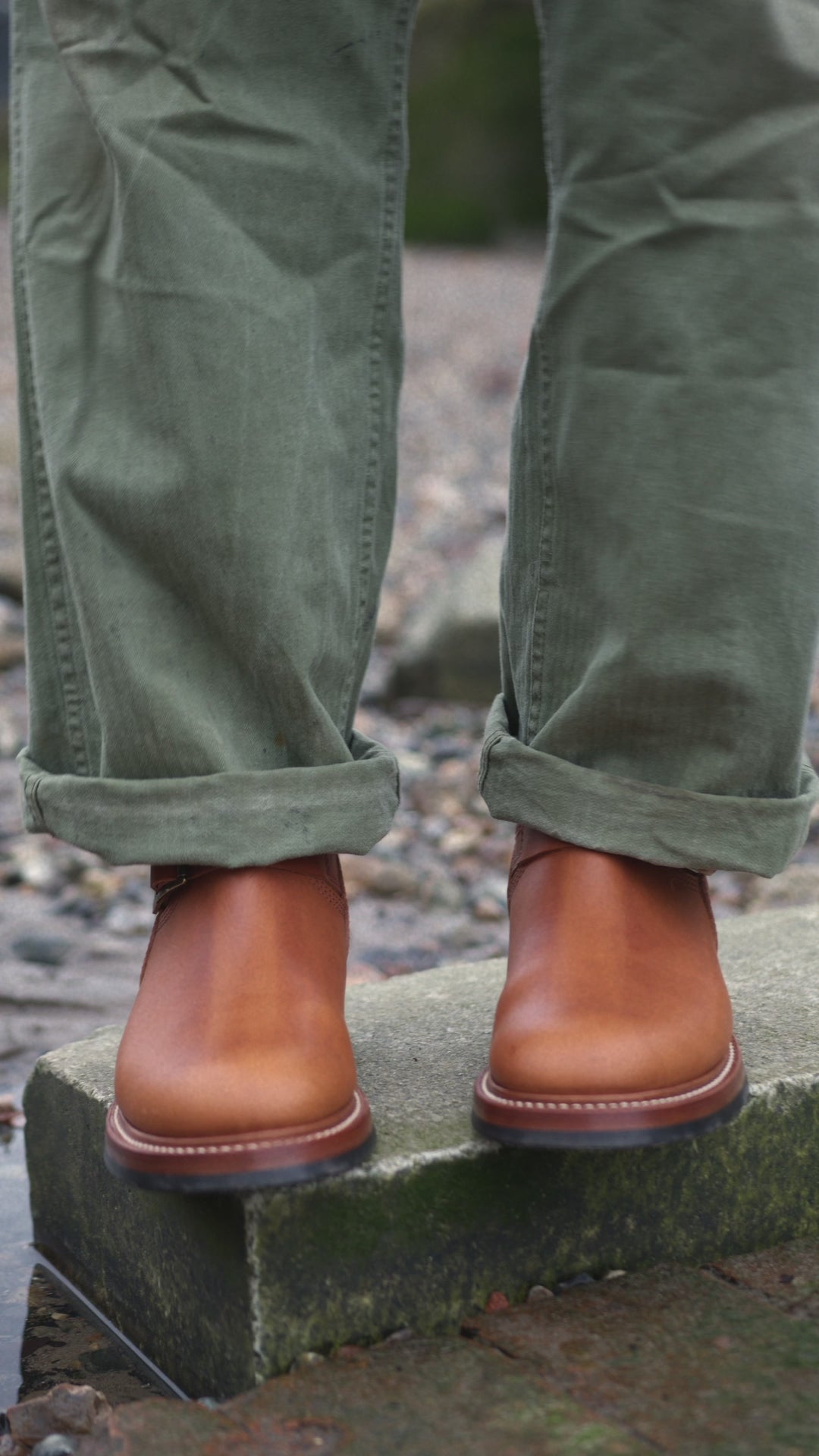 PRE-ORDER】WABASH ENGINEER BOOTS / BADALASSI CARLO LEATHER COGNAC