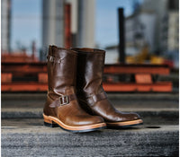 WEBSITE EXCLUSIVE OFFER WABASH ENGINEER BOOTS / HORWEEN SHF HORSEHIDE HAVANA