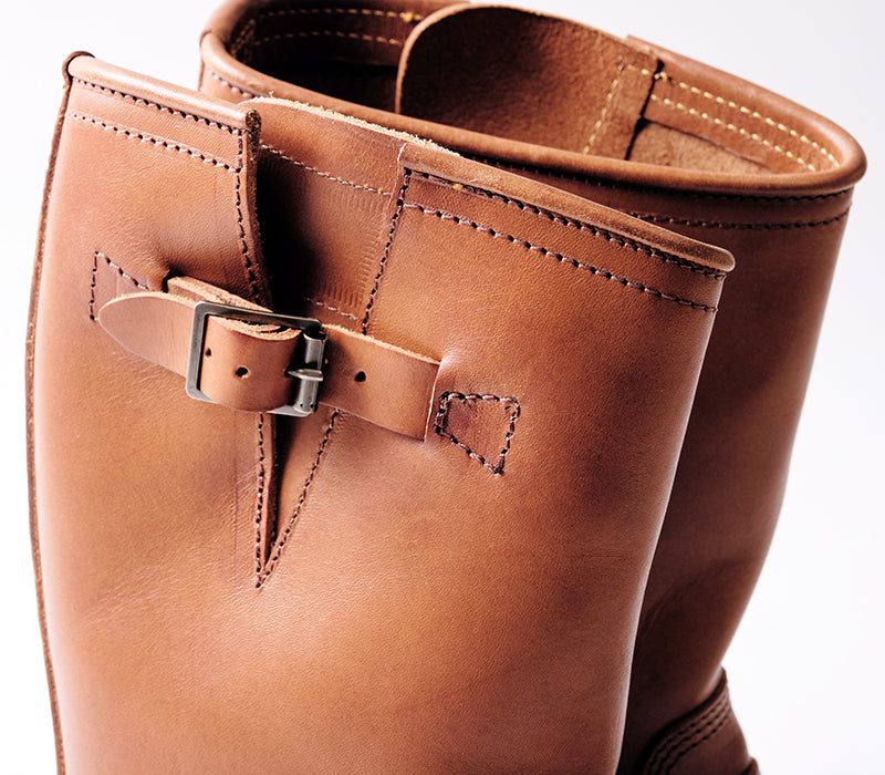 WABASH ENGINEER BOOTS / BADALASSI CARLO LEATHER COGNAC