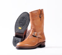 WABASH ENGINEER BOOTS / BADALASSI CARLO LEATHER COGNAC