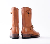 WABASH ENGINEER BOOTS / BADALASSI CARLO LEATHER COGNAC