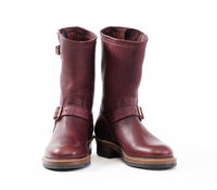 WABASH ENGINEER BOOTS / EZO SHIKA DEERSKIN BURNT BURGUNDY