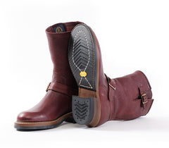 【PRE-ORDER 2025】WABASH ENGINEER BOOTS / EZO SHIKA DEERSKIN BURNT BURGUNDY