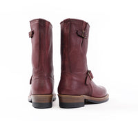 WABASH ENGINEER BOOTS / EZO SHIKA DEERSKIN BURNT BURGUNDY