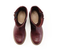 WABASH ENGINEER BOOTS / EZO SHIKA DEERSKIN BURNT BURGUNDY