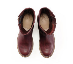 【PRE-ORDER 2025】WABASH ENGINEER BOOTS / EZO SHIKA DEERSKIN BURNT BURGUNDY
