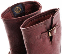 WABASH ENGINEER BOOTS / EZO SHIKA DEERSKIN BURNT BURGUNDY