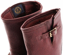 【PRE-ORDER 2025】WABASH ENGINEER BOOTS / EZO SHIKA DEERSKIN BURNT BURGUNDY