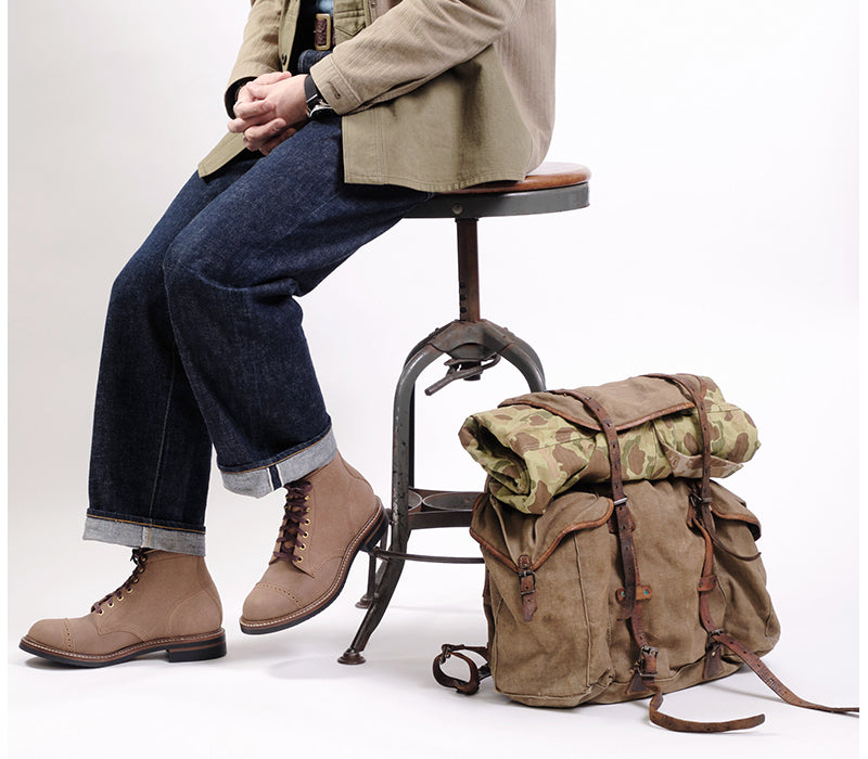 【PRE-ORDER】COMBAT BOOTS / HORWEEN LEATHER CXL NATURAL ROUGHOUT