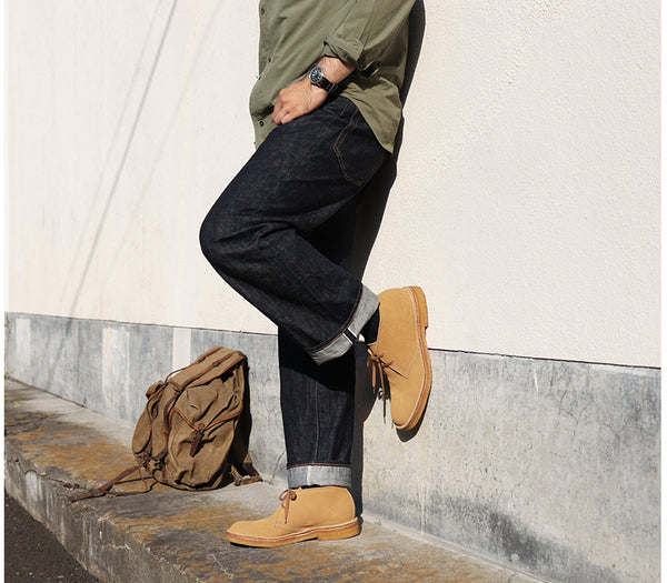 MILITARY DESERT BOOTS / JAPANESE SUEDE SAND – John Lofgren Bootmaker