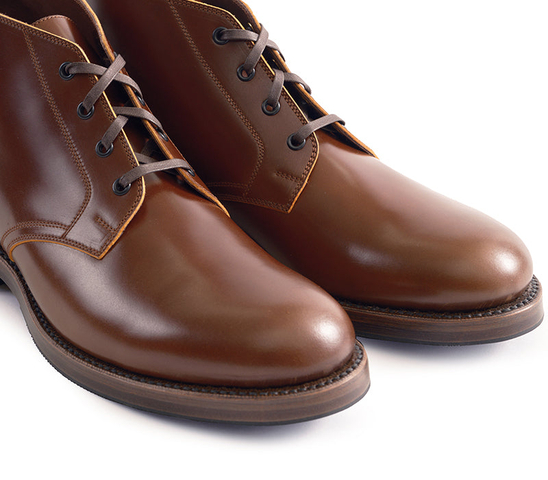 【PRE-ORDER】THE STEADFAST CHUKKA BOOTS / SHINKI HIKAKU SHELL CORDOVAN COGNAC