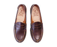 IVY LEAGUE PENNY LOAFERS / CONCERIA TOSCANO LISCIO LEATHER / BURGUNDY