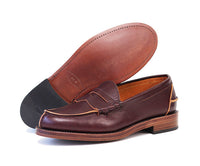 IVY LEAGUE PENNY LOAFERS / CONCERIA TOSCANO LISCIO LEATHER / BURGUNDY