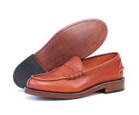 IVY LEAGUE PENNY LOAFERS / CONCERIA TOSCANO LISCIO LEATHER / CAMEL