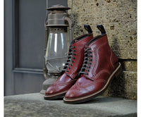 【PRE-ORDER 2025】GLOVER BROGUES / SHINKI HIKAKU SHELL CORDOVAN RED BROWN