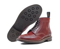 GLOVER BROGUES / SHINKI HIKAKU SHELL CORDOVAN RED BROWN