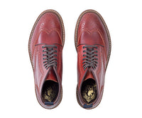 GLOVER BROGUES / SHINKI HIKAKU SHELL CORDOVAN RED BROWN