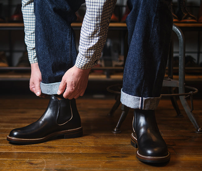 【PRE-ORDER】CHELSEA BOOTS / HORWEEN LEATHER CXL BLACK