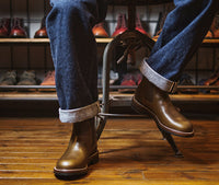 【PRE-ORDER 2025】CHELSEA BOOTS / HORWEEN LEATHER CXL DARK OLIVE