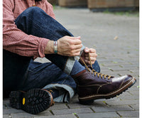 MONTAGNA HIKING BOOTS / SHINKI HIKAKU HORSEHIDE / DARK BURGUNDY