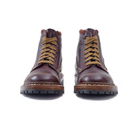 MONTAGNA HIKING BOOTS / SHINKI HIKAKU HORSEHIDE / DARK BURGUNDY