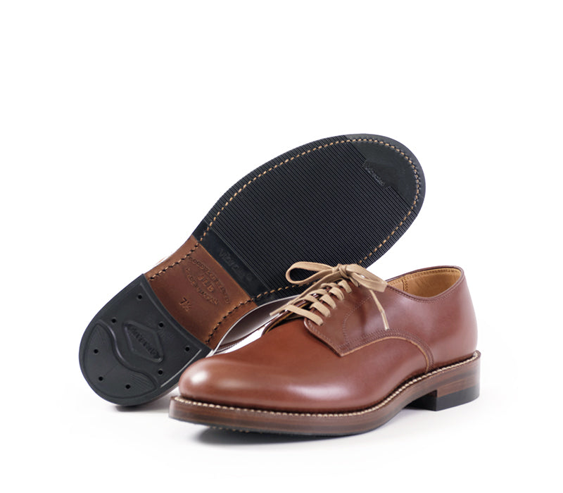 【PRE-ORDER】USN LOW QUARTER SHOES / FRENCH CALFSKIN RUSSET BROWN