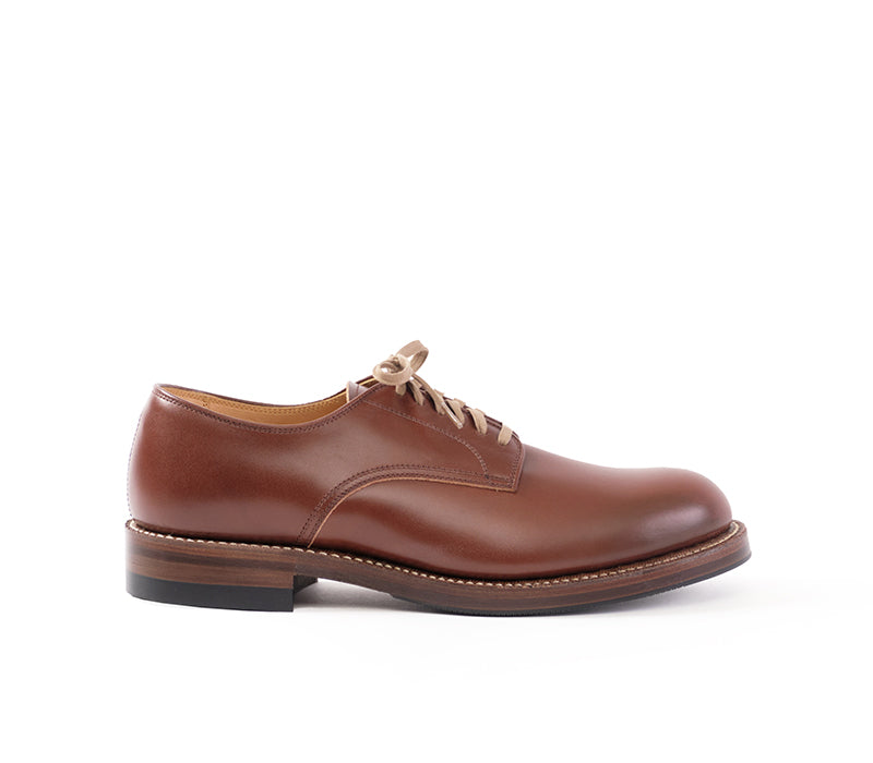 【PRE-ORDER】USN LOW QUARTER SHOES / FRENCH CALFSKIN RUSSET BROWN