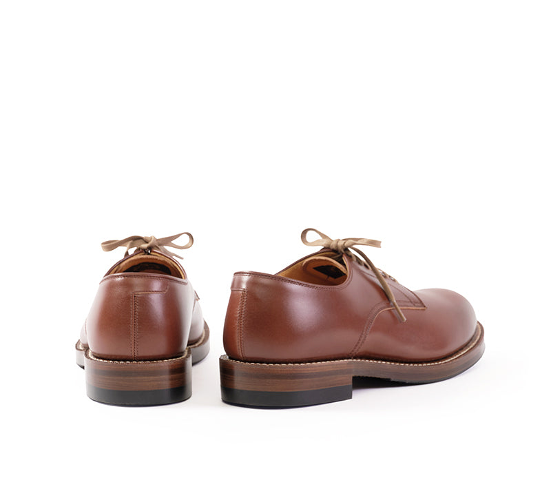 【PRE-ORDER】USN LOW QUARTER SHOES / FRENCH CALFSKIN RUSSET BROWN