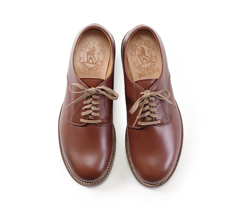 【PRE-ORDER】USN LOW QUARTER SHOES / FRENCH CALFSKIN RUSSET BROWN