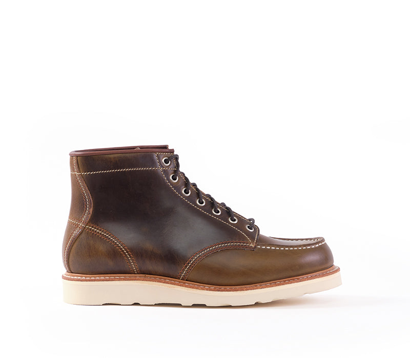 MOC TOE BOOTS / HORWEEN LEATHER CXL DARK OLIVE