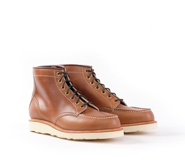 MOC TOE BOOTS / HORWEEN LEATHER CAVALIER WHISKEY