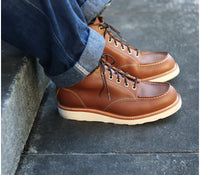 MOC TOE BOOTS / HORWEEN LEATHER CAVALIER WHISKEY