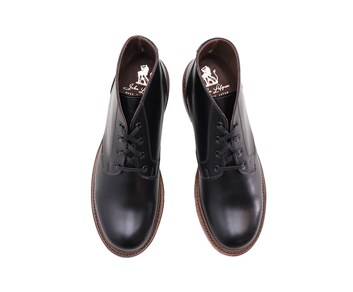 【PRE-ORDER】THE STEADFAST CHUKKA BOOTS / FRENCH CALFSKIN BLACK