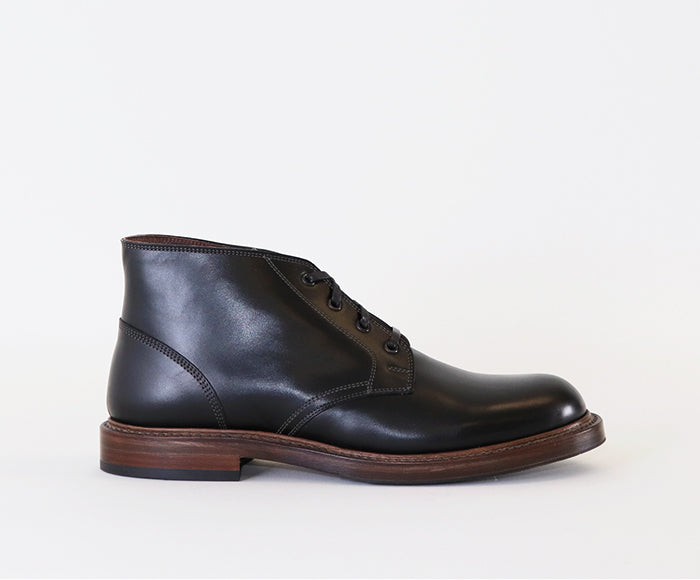 【PRE-ORDER】THE STEADFAST CHUKKA BOOTS / FRENCH CALFSKIN BLACK