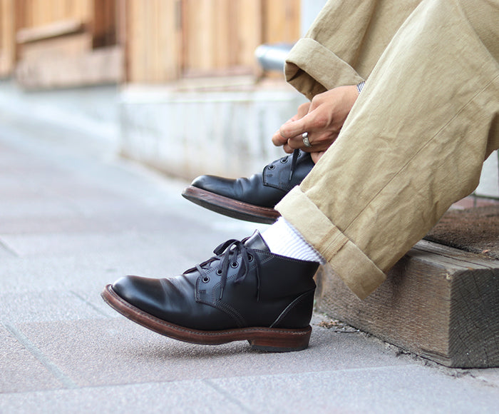 【PRE-ORDER】THE STEADFAST CHUKKA BOOTS / FRENCH CALFSKIN BLACK
