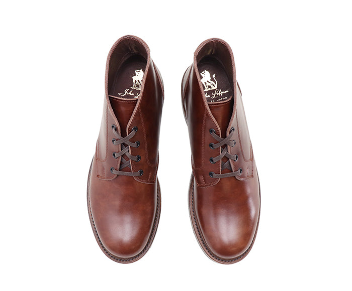 THE STEADFAST CHUKKA BOOTS / FRENCH CALFSKIN BROWN