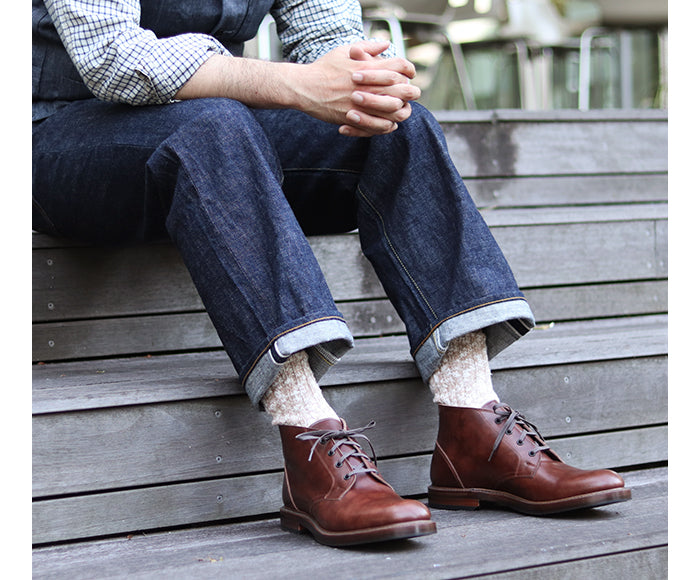 【PRE-ORDER】THE STEADFAST CHUKKA BOOTS / FRENCH CALFSKIN BROWN