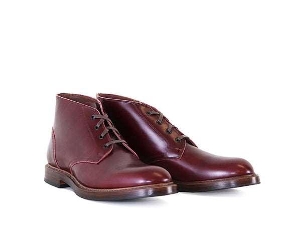 【PRE-ORDER 2025】THE STEADFAST CHUKKA BOOTS / FRENCH CALFSKIN BURGUNDY