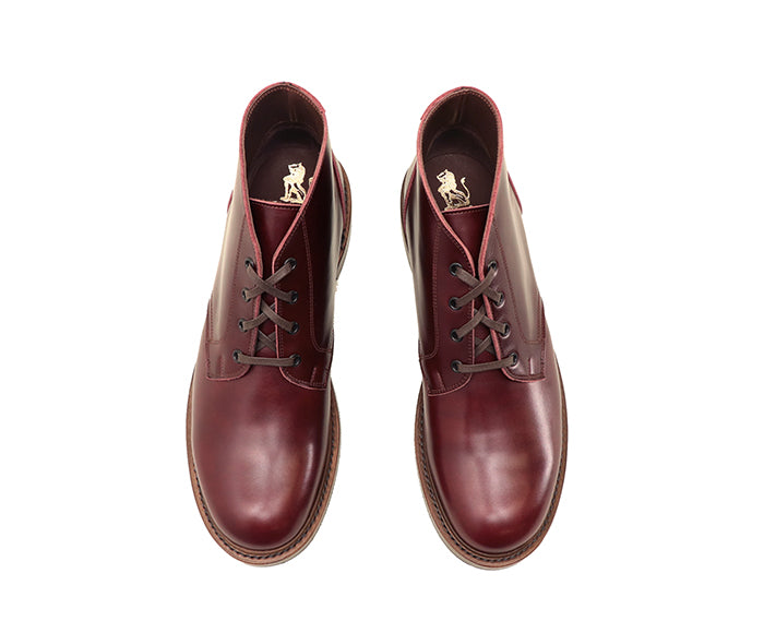 【PRE-ORDER】THE STEADFAST CHUKKA BOOTS / FRENCH CALFSKIN BURGUNDY