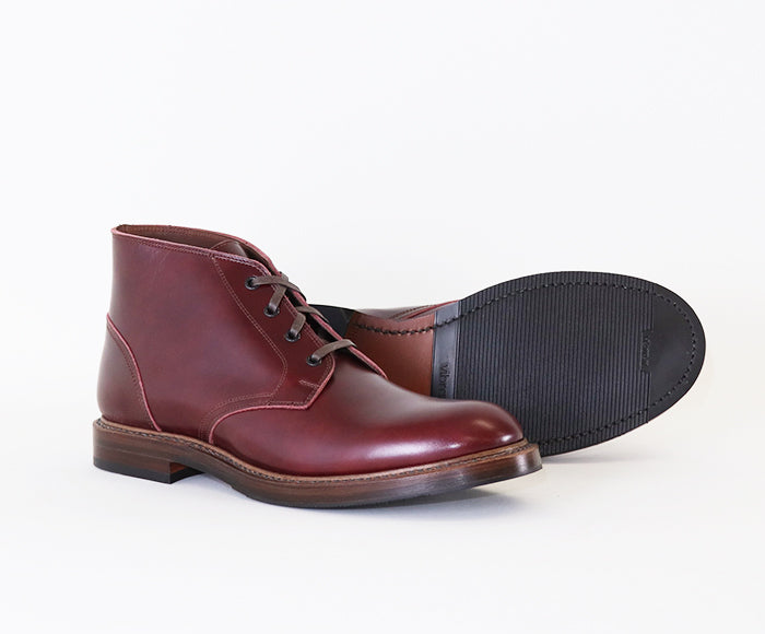 【PRE-ORDER】THE STEADFAST CHUKKA BOOTS / FRENCH CALFSKIN BURGUNDY